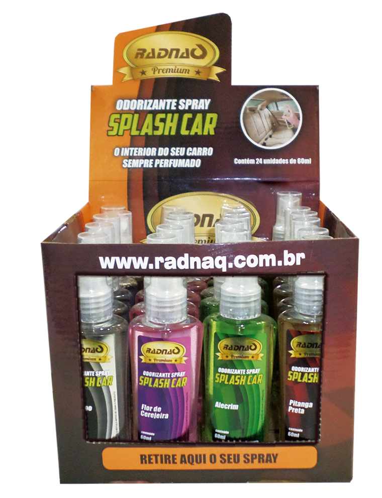 Caixa de Odorizante Spray Splash Car